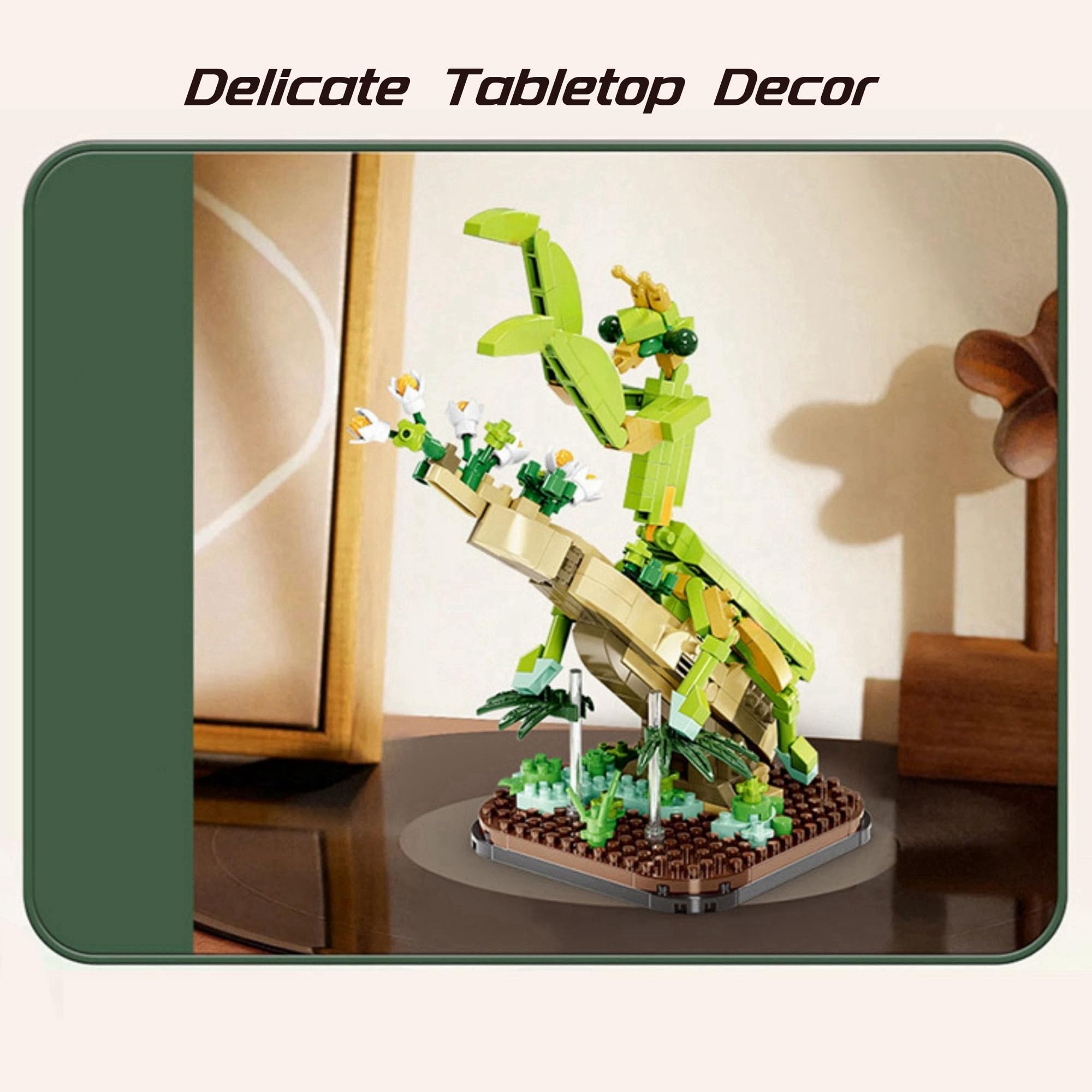 JVAVNE Insect Animal Building Blocks Set, Mantis Cute Building Toy, Mini Animals Building Bricks Kits - Image 3