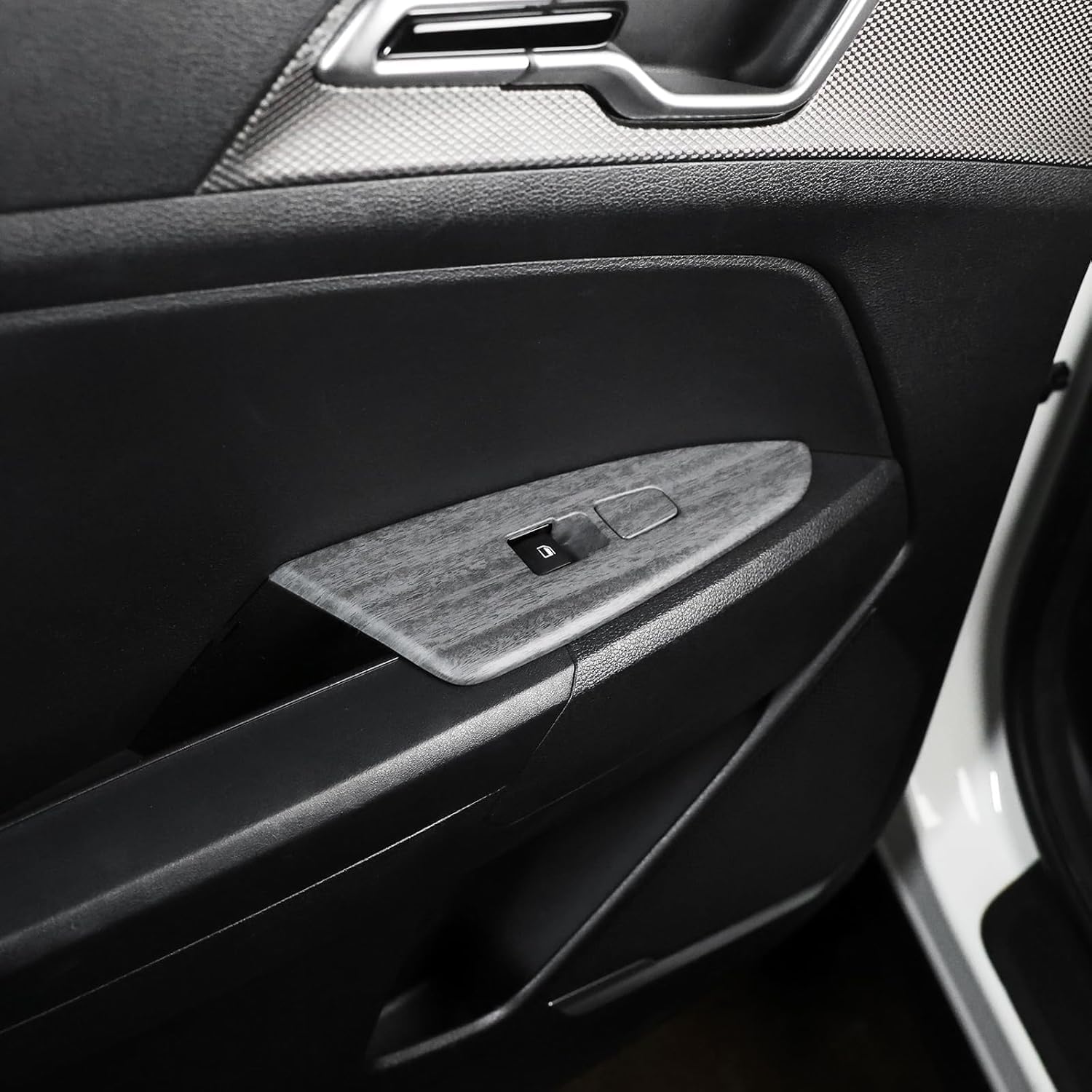 ABS Wood Grain Car Window Switch Lift Panel Cover Interior Trim Decal for Kia Sportage 2023 2024 2025 2026 Accessories