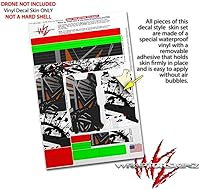 Vista 4 de Skin Wrap 2 Pack para DJI Ryze Tello Drone baja 0023 naranja quemado Drone No Incluidas