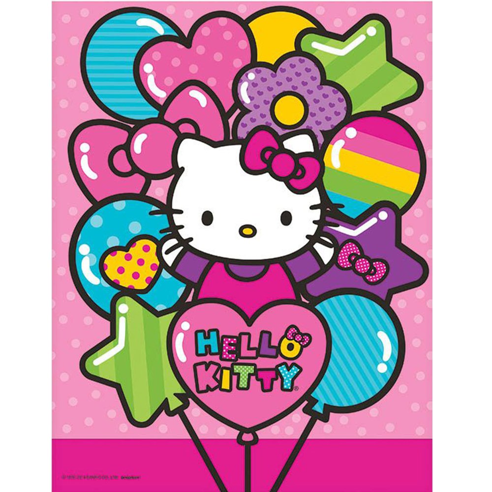 amscan Plastic Table Cover | Hello Kitty Rainbow Collection | Party Accessory