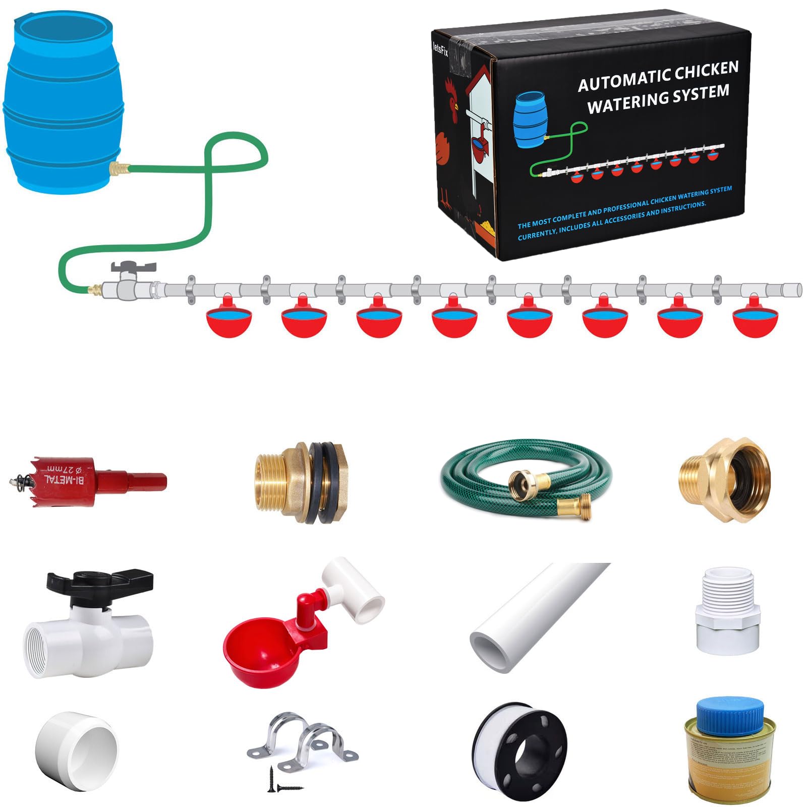 letsFix PVC Pipeline Kit