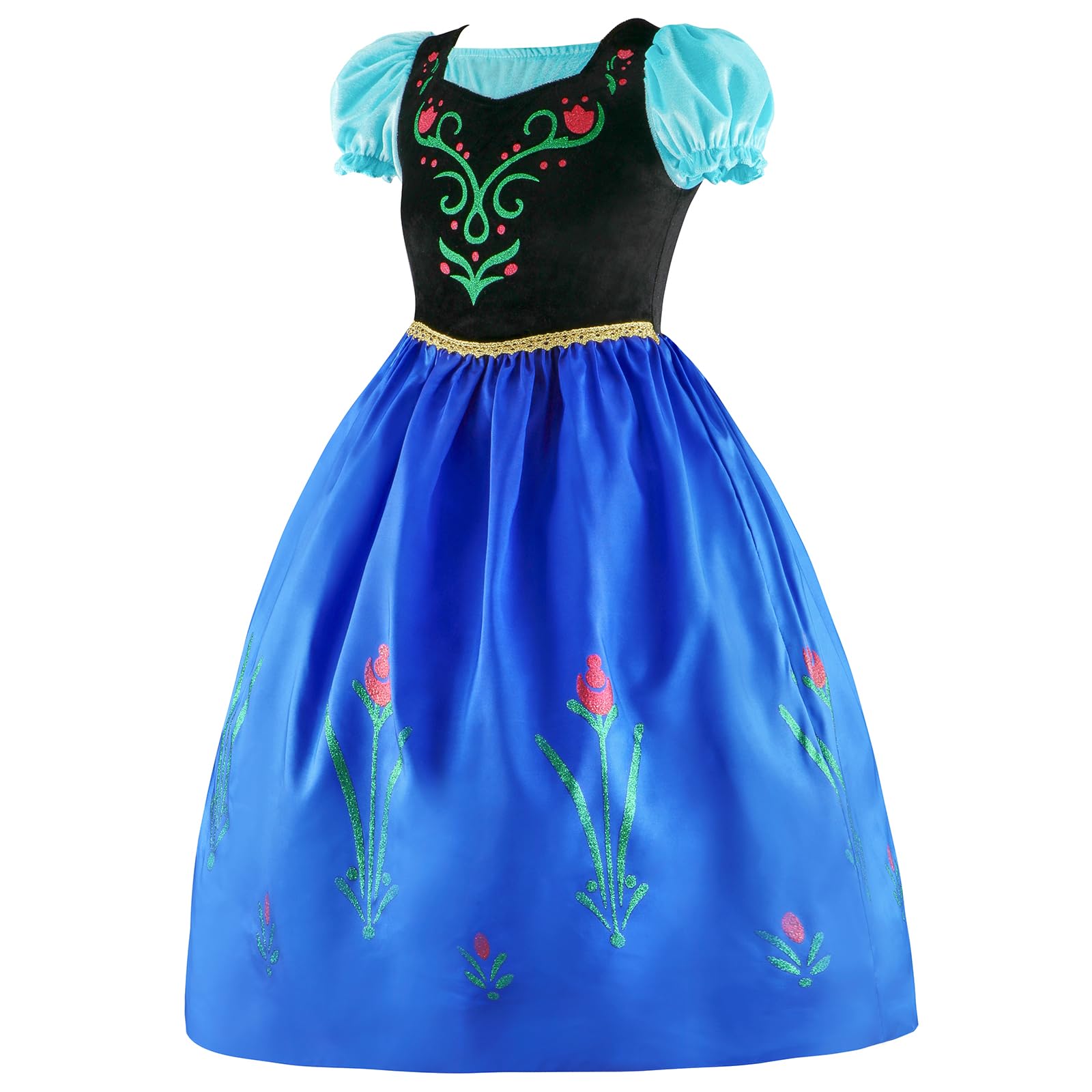 blue dress for baby girl Magical Anna Princess Birthday Party Dress Costume – Fox Baby & Co main image 0