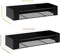 Vista 4 de Paquete de 2 estantes magnéticos para especias, estante magnético para especias para nevera, gabinete de metal y horno microondas para sostener