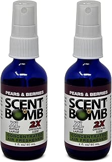 Scent Bomb Air Freshener Spray 2-Pack, Long-Lasting Odor Eliminator for Home & Car, Effective