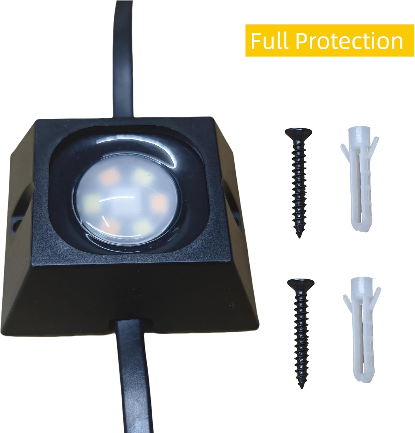 60/90/120 Packs Light Clips Mounts Bracket Compatible with Govee Outdoor Lights Pro （H706） 200FT, 128 Packs，250 Screws Included,Black - Image 4