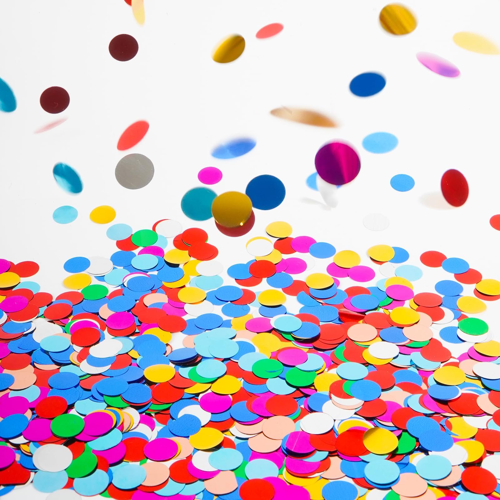 Coriandoli Colorati Rotondi 6000 Pezzi (50g) - 2,5 Cm Di Diametro - Per Compleanni, Matrimoni E Feste