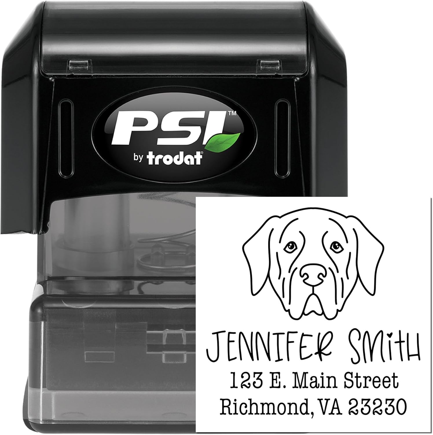 Mastiff PSI Professional Mailing Address Stamp for Change of Address Notices, Baby Announcements & Pet Services | Custom Self-Inking Return Labels for Moving, Veterinary & Insurance Updates 1-5/8