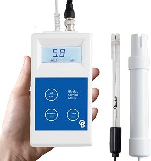 Bluelab Combo Meter für pH, Temperatur & Leitfähigkeit im Wasser - Einfache Kalibrierung, digitaler EC/TDS/PPM-Tester für Hydroponik & Zimmerpflanzen (METCOM)