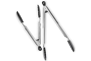 DI ORO Silicone Tongs - Premium Nonstick Kitchen Tongs