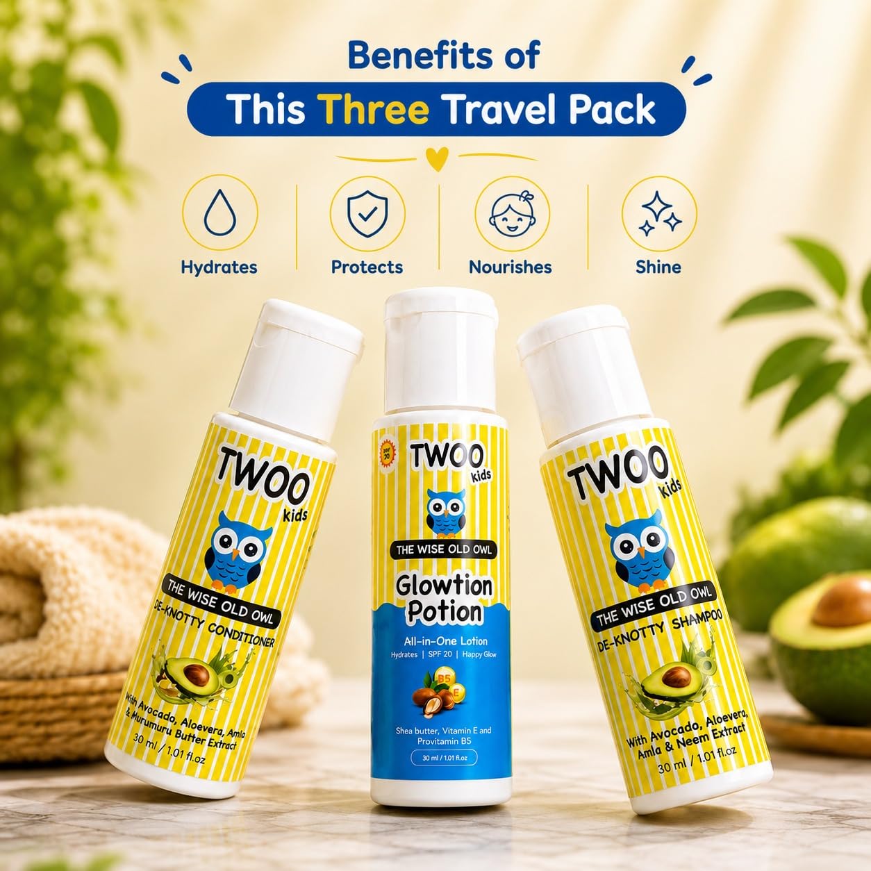 TWOO KIDZ Professional Mini Marvels Kit | Gentle Hair & Skincare