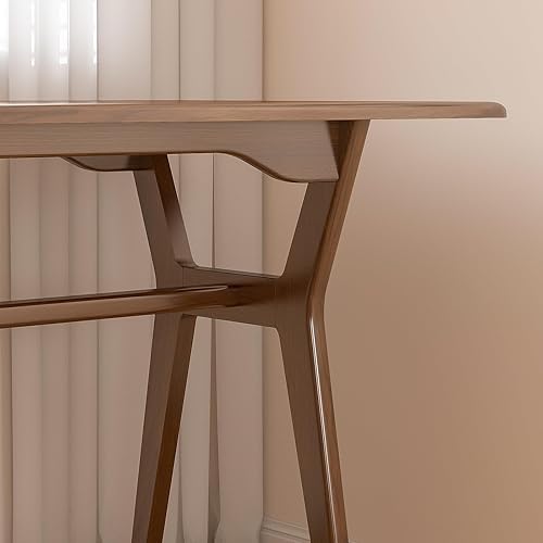 Miniatura 8 de Escritorio de estudio de madera maciza, mesa de computadora doble larga de 63 pulgadas para oficina en casa, estación de trabajo de PC para 2