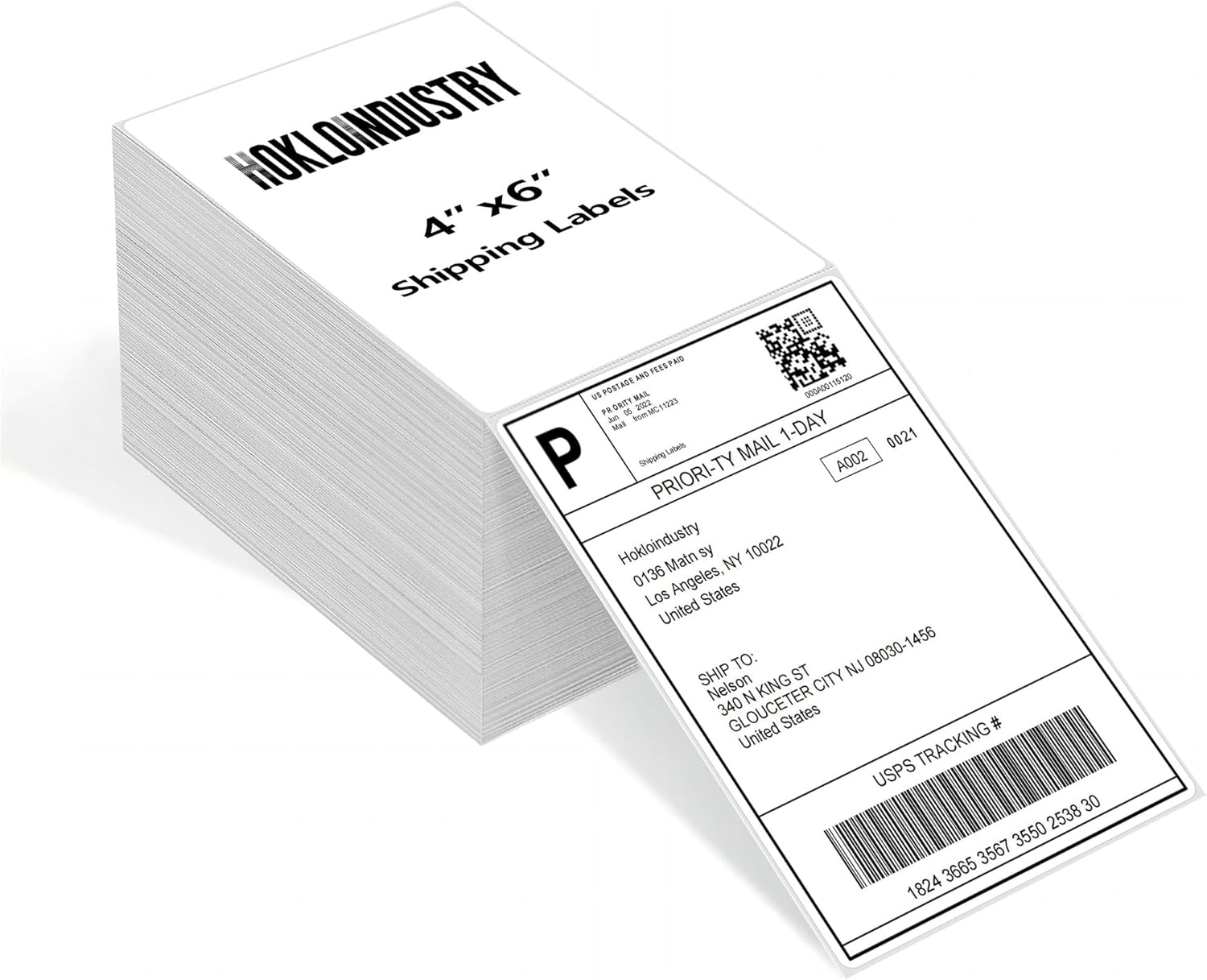 4"x6" Thermal Labels, 1000 Shipping Labels，Compatible with Rollo, iDRPT, Polono, Munbyn, Zebra，Nelko and moreThermal Printers.