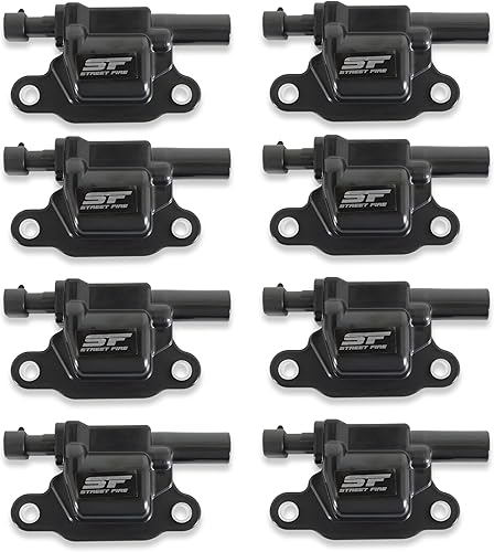 MSD Bobinas de encendido Street Fire 55118, color negro, paquete de 8