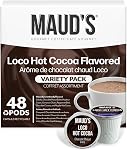 Maud's Flavored Hot Boîte de variétés de chocolat, 48ct, Pods à usage unique, compatibles avec Keurig K Cups Maker