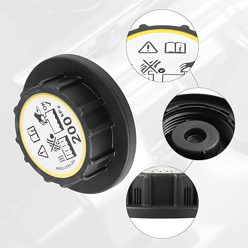 Miniatura 3 de ACROPIX Tapa de depósito de refrigerante a presión de radiador para Land Rover Discovery 5 Supercharged Gasolina - Paquete de 1 unidad color negro