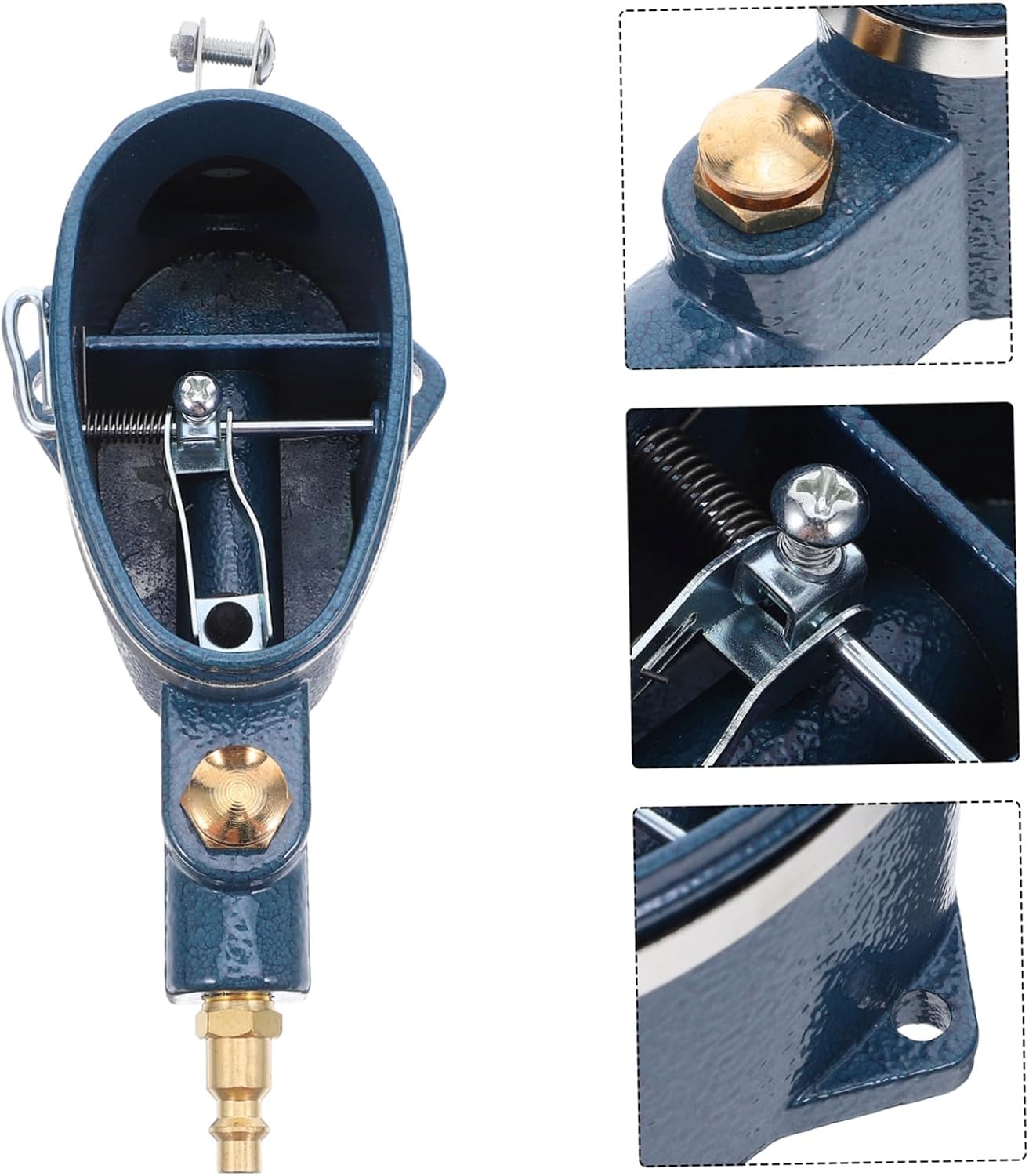 Pneumatic Spark Plug Cleaner Kit Portable Air Sandblaster Tool for Precise Carbon Removal Extends Spark Plug Lifespan and Engine Performance Maintenance