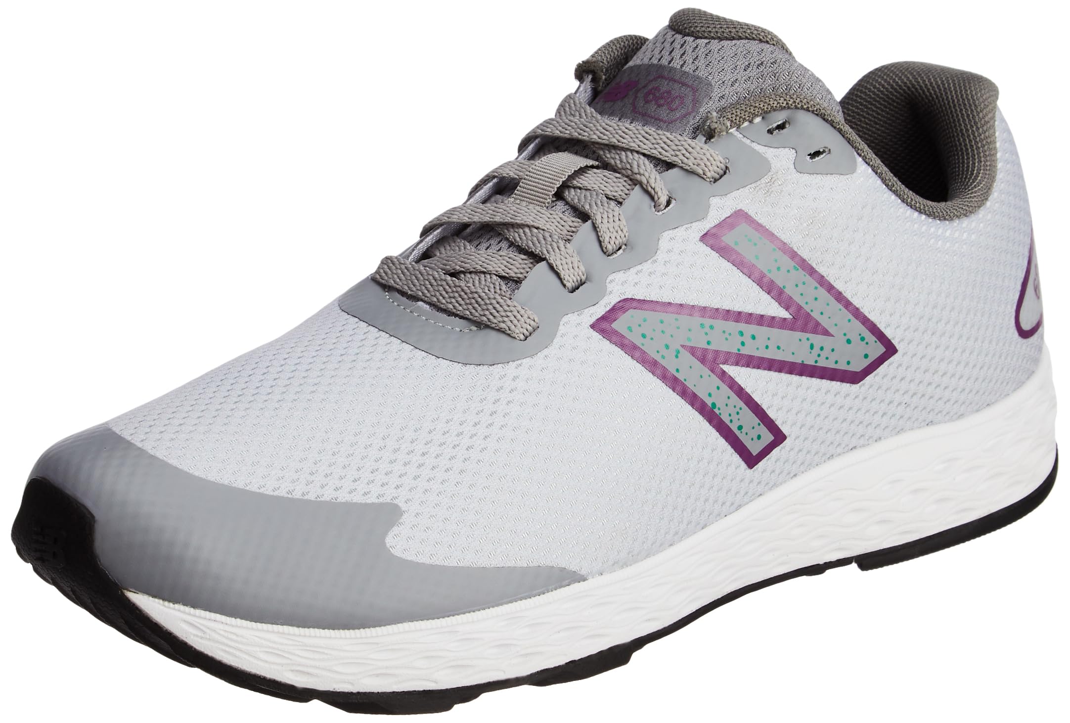 new balance Womens 680 Running Shoes, Light Grey,Light Pink, 6 UK-picture-14