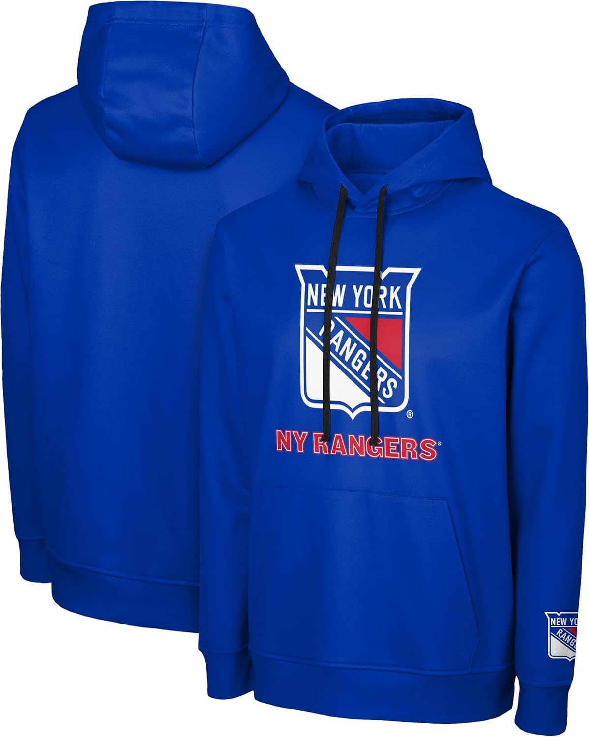FOCO NHL Men's Official Primary Logo Wordmark Performance Pullover Hoodie Sweatshirt - Image 3