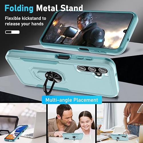 Miniatura 2 de Funda para Samsung Galaxy A14 5G con protector de pantalla  protector de lente de cámara resistente a prueba de golpes cubierta protectora de cuerpo