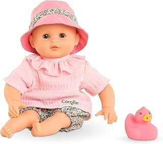 Corolle Premier Poupon Coralie Baby Doll with Accessories and Soft Body for Kids 3 Years and Up Interactive Toy