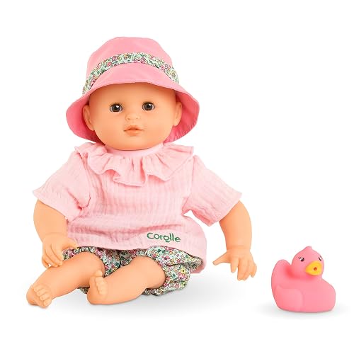 Corolle - Mi Primer pupon, bebé baño de Coral con Juguete de baño, 30 cm, a Partir de 18 Meses, 9000100870