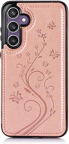 Vista 31 de Asuwish Funda de teléfono para Samsung Galaxy S23 FE 5G con protector de pantalla de vidrio templado y tarjetero con soporte para tarjetero, soporte