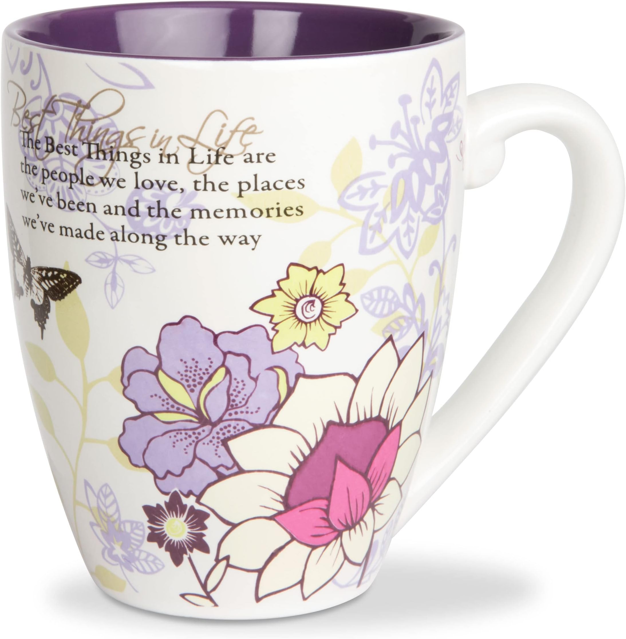 Pavilion Ceramic Mark My Words The Best Things in Life Mug, 20-Ounce, 4-3/4-Inch