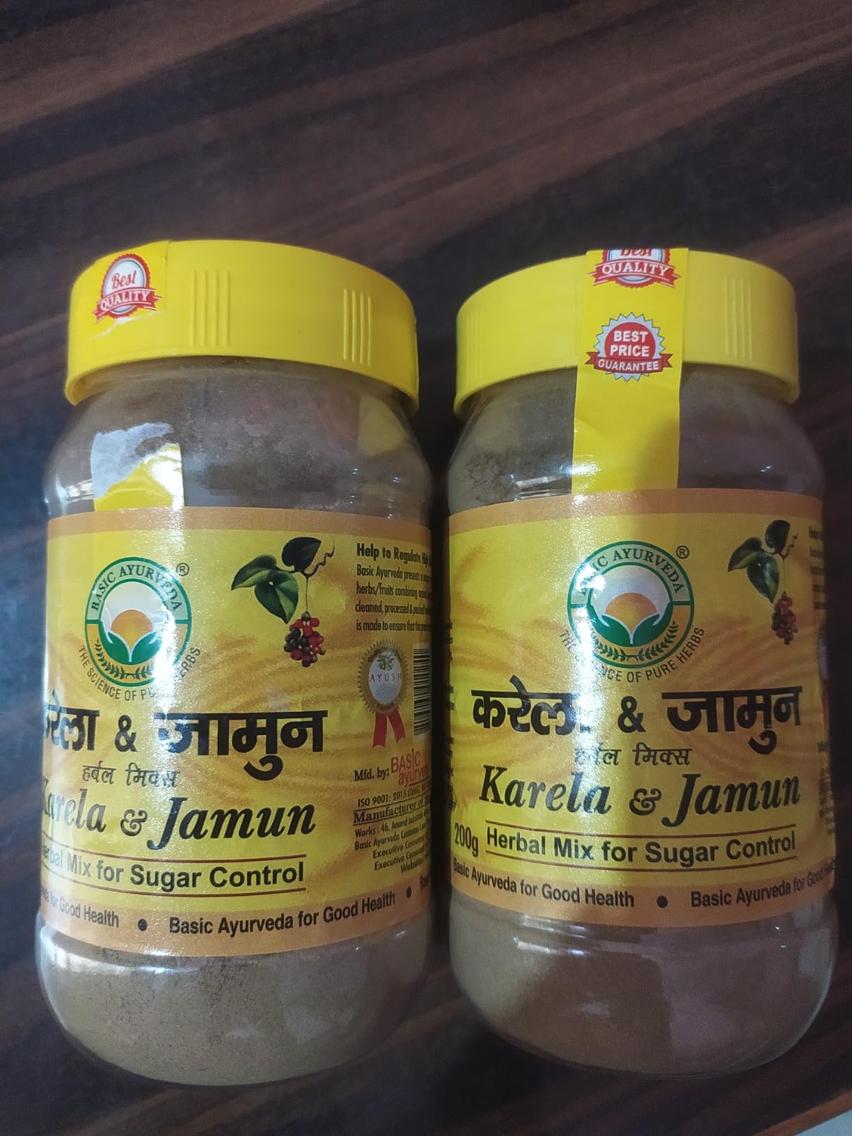 Buy Basic Ayurveda Karela & Jamun Herbal Mix Powder Ayurvedic