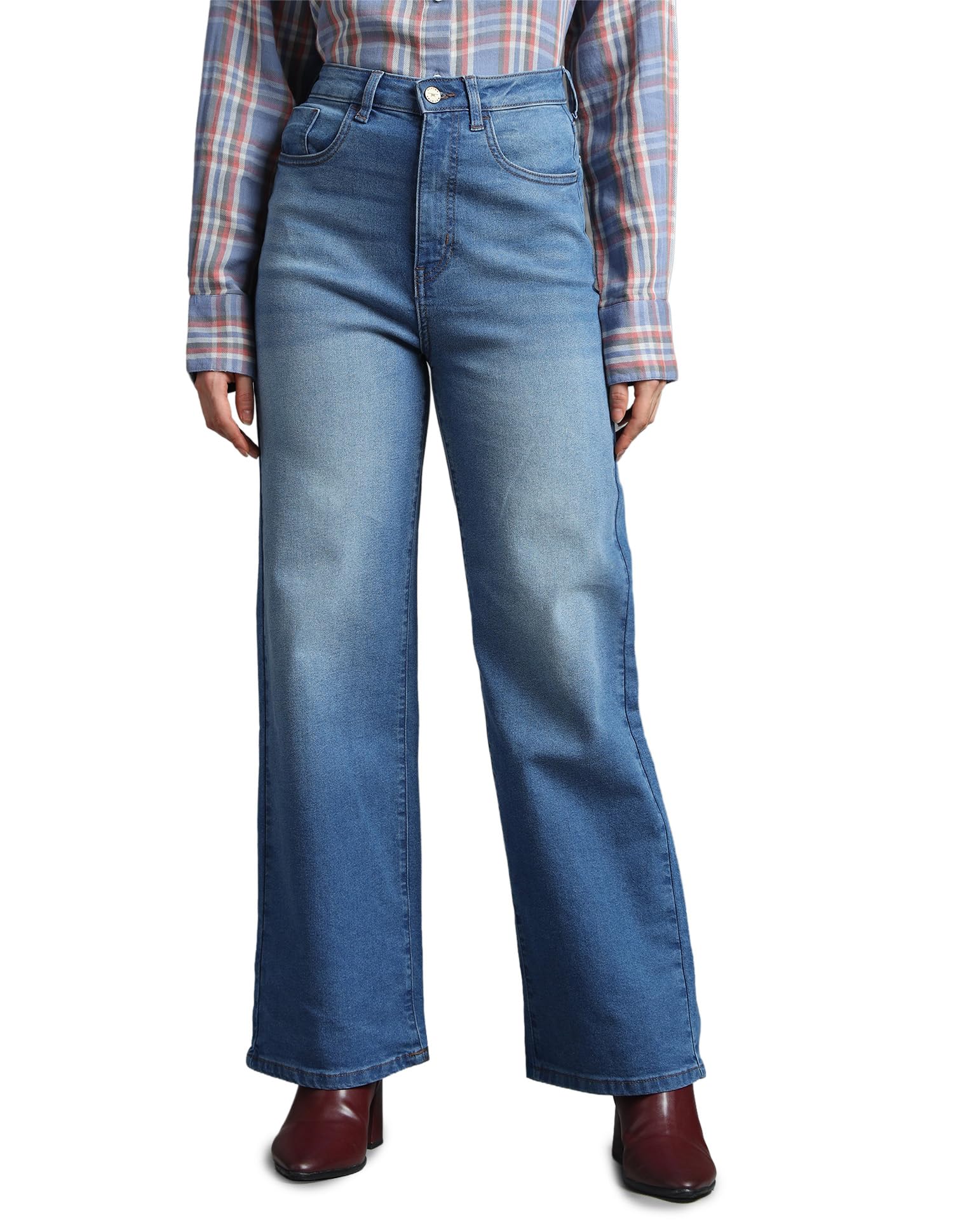 flying machine Ultra-High Rise Wide Leg Fit Jeans-picture-52