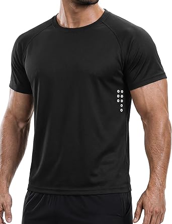 Cimic 1 Pack Mens Quick Dry T Shirt Gym Top Moisture Wicking Running Tops