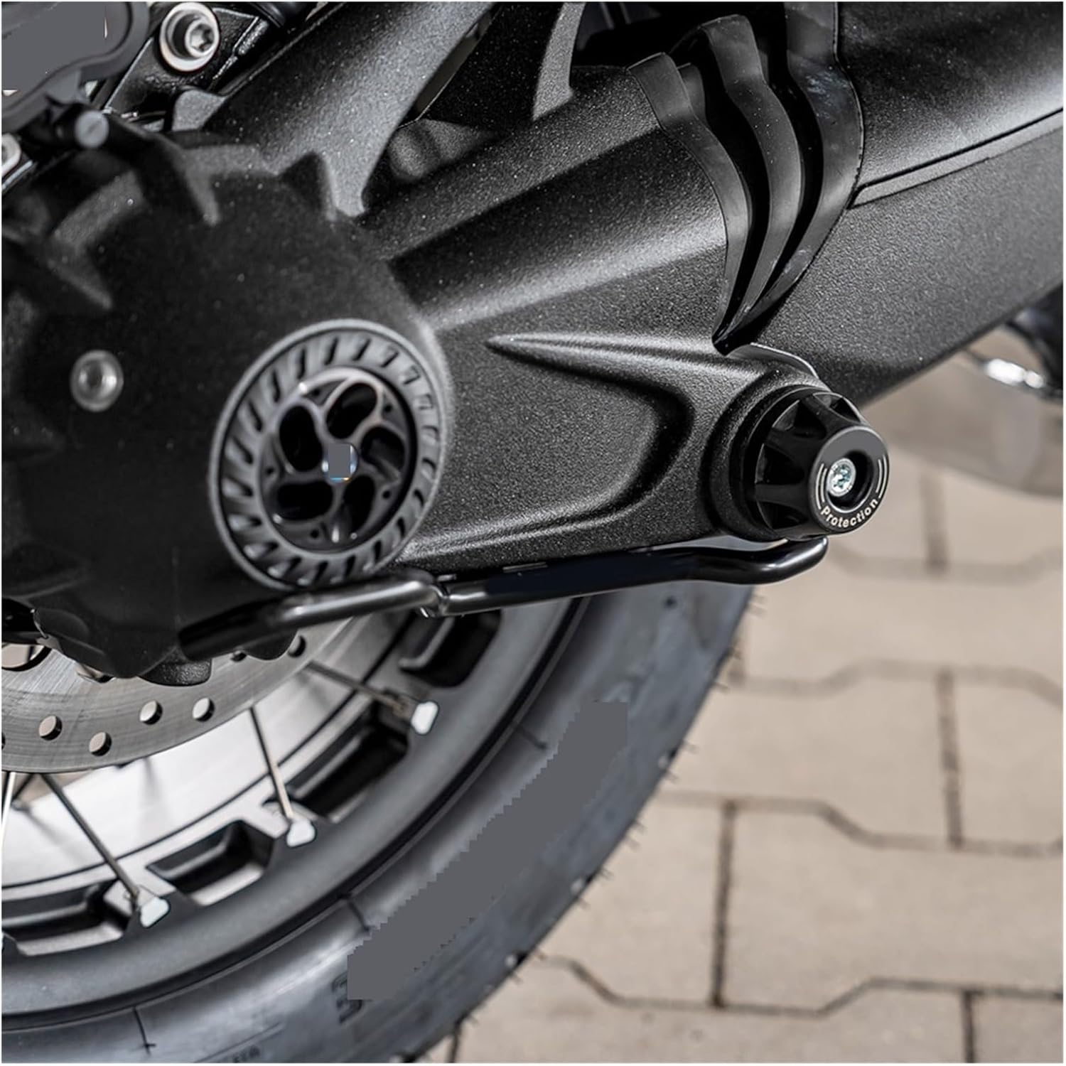 RNINET Rear Wheel Drive Shaft Frame Protection Compatible with R Nine T 2014-2023 R1200GS R 1200 GS ADV 2008-2013(Black)