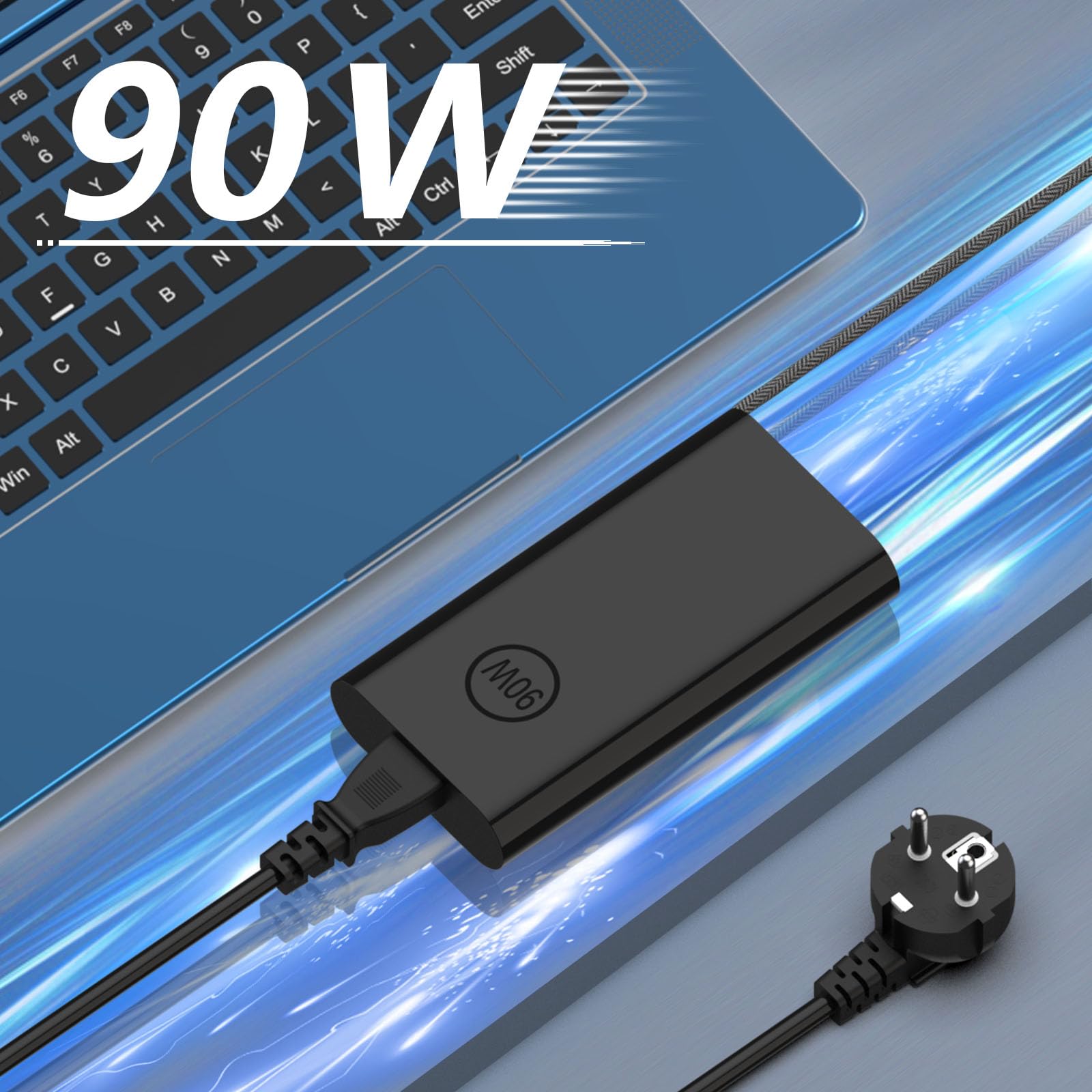 90W USB-C Ladegerät Für Dell Latitude & XPS - Netzteil Mit Kabel