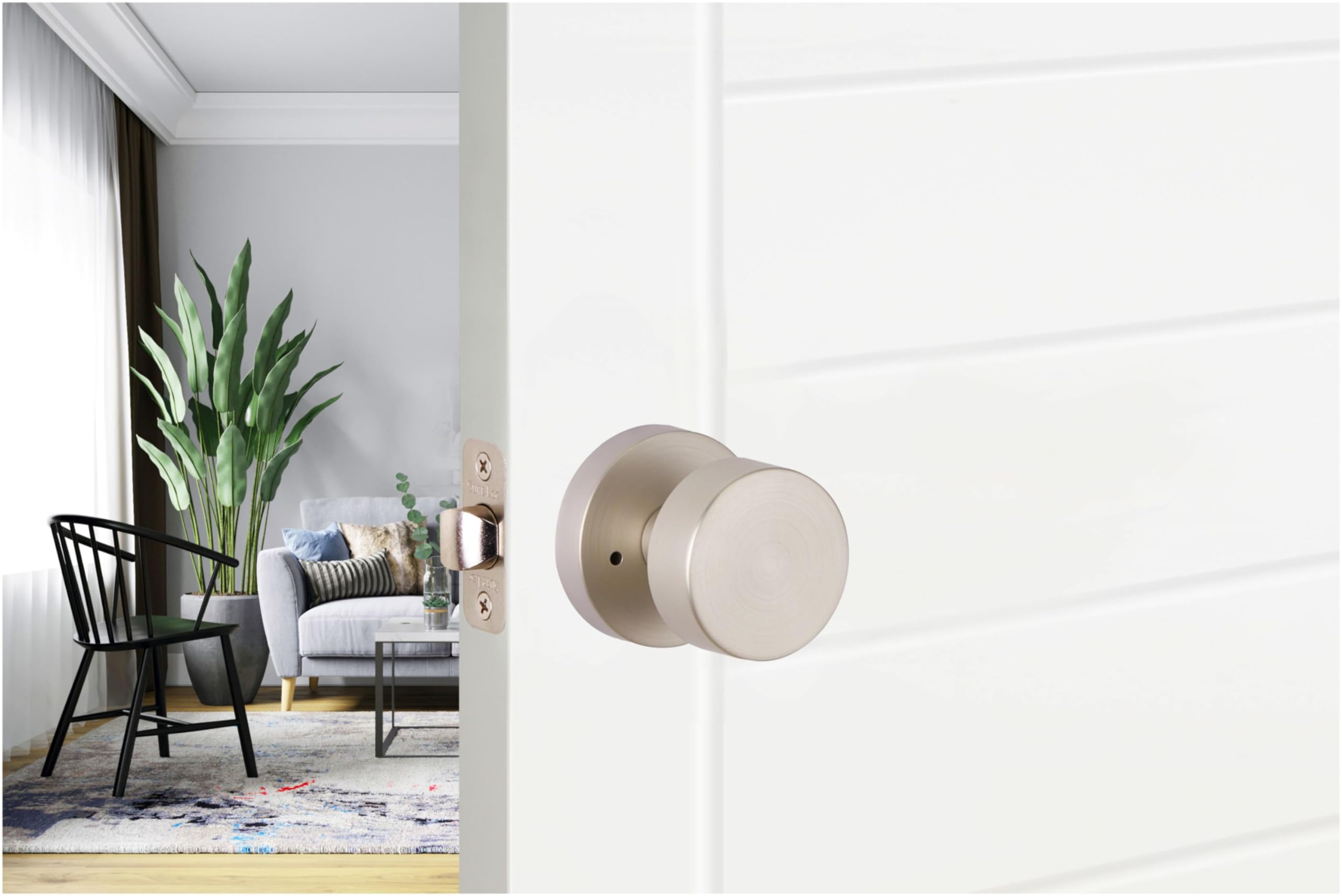 Sure-Loc ZH102-RD Zurich Privacy Door Knob Set with Round Rose