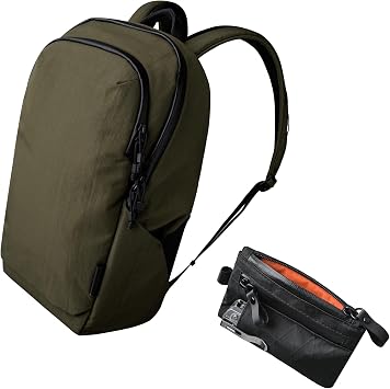 ALPAKA Bravo Backpack 23L and Zip Pouch Pro- Laptop Backpack Fits 16 Inch Computers - Minimalism Zipper Wallet - RFID Blocking ID Card Holder