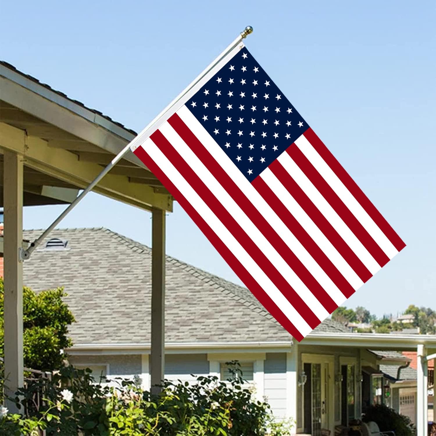 Amerikanische Flagge Für Außenbereich - 12,7x20,3 Cm, Doppelseitig, 3-lagig, Wetterfest & Made In USA