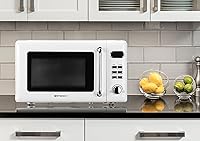 Vista 3 de Emerson MWR7020W - Horno microondas compacto para encimera con control de botón, pantalla LED, 700 W, 5 niveles de potencia, 8 menús automáticos