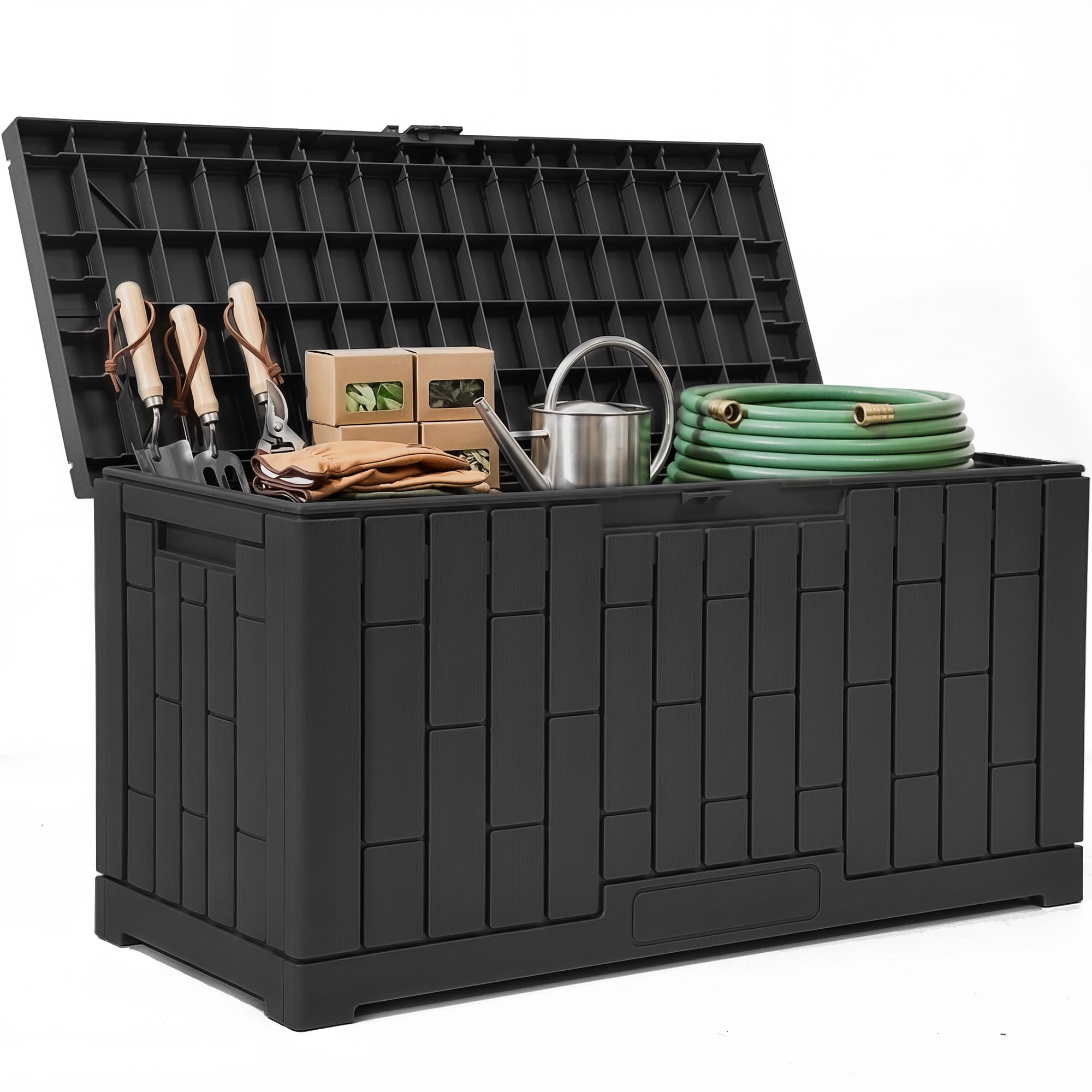 YITAHOME 80 Gallon Resin Deck Box - Outdoor Storage -19