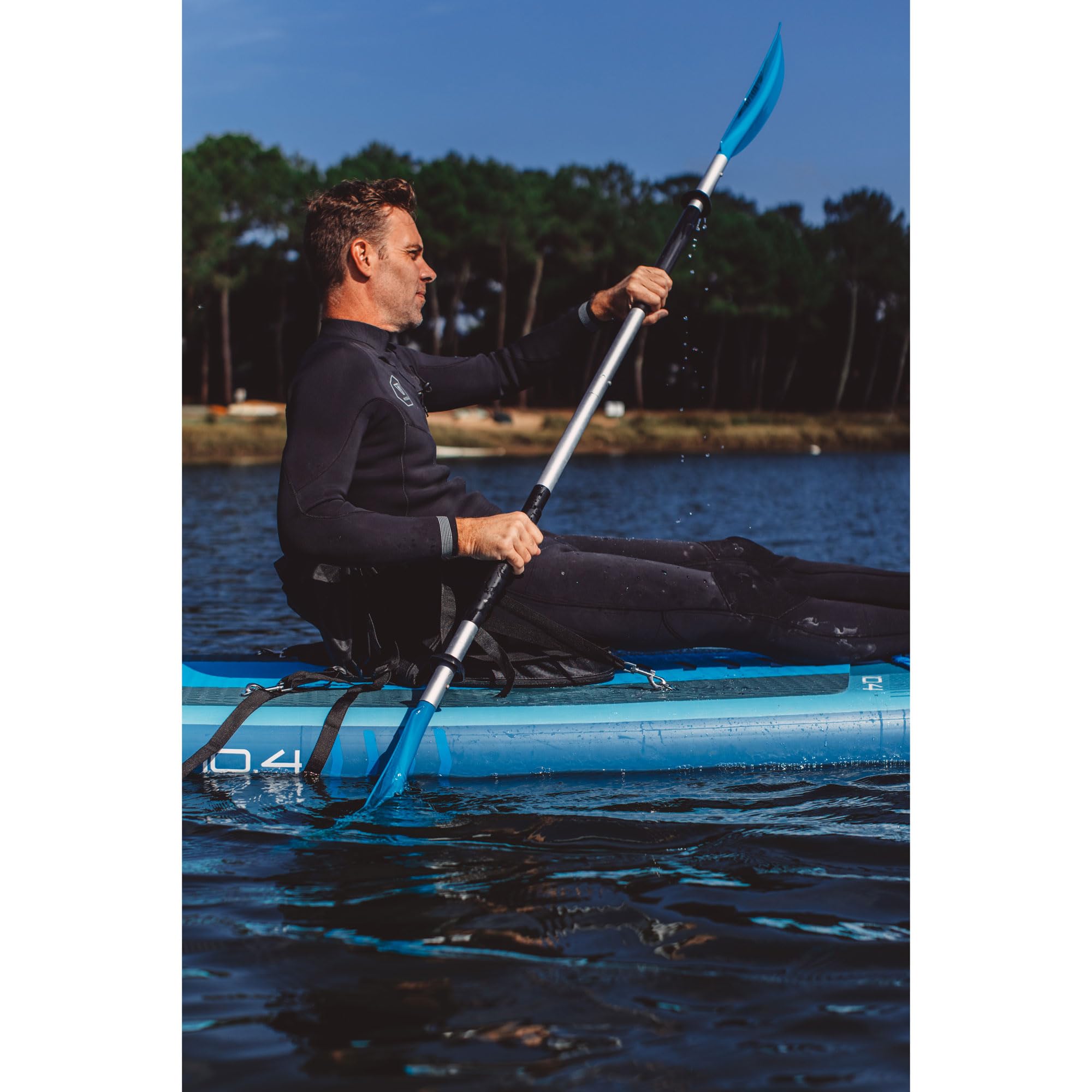 Raised Performance Seat – Super bequemer Hochlehnen-Sitz mit EVA-Schaum für SUP & Kajak, 4 Punkt Befestigung Universal