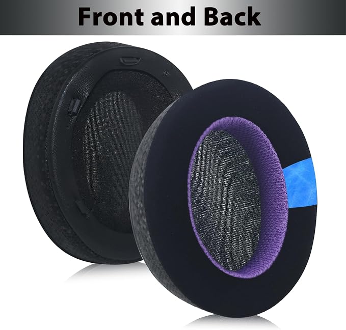 Adhiper Cooling Replacement Ear Pads for Sony WH-XB910N - Black Purple miniatura 6