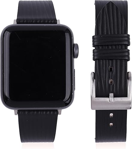 Bands Compatible with Apple Watch Band 49mm 45mm 44mm 42mm 41mm 40mm 38mm Men Women Epi Calf Leather Band Compatible with Apple Watch Ultra Series
