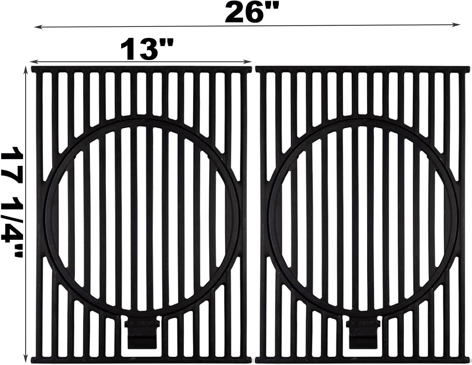 SGP4032N Grates Replacement Parts for Stok SGP4033N SGP4330SB Cast Iron Cooking Grates Charbroil 463446015 463241113 463449914 463411512 Grill Grates with Insert Nexgrill 720-0830H 720-0888 720-0830A