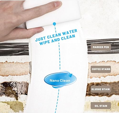 Miniatura 8 de Mr White - Esponja mágica de borrador 4 veces más fuerte, paquete de 25, cepillo de limpieza, esponja de limpieza, limpieza multiusos, limpieza del