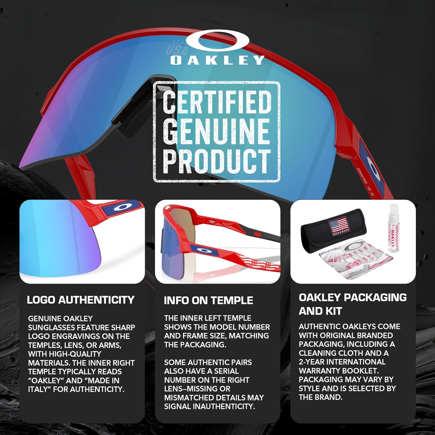 Oakley SUTRO LITE TEAM USA OO9463 Shield Shape Sunglasses With Official Eyewear Kit