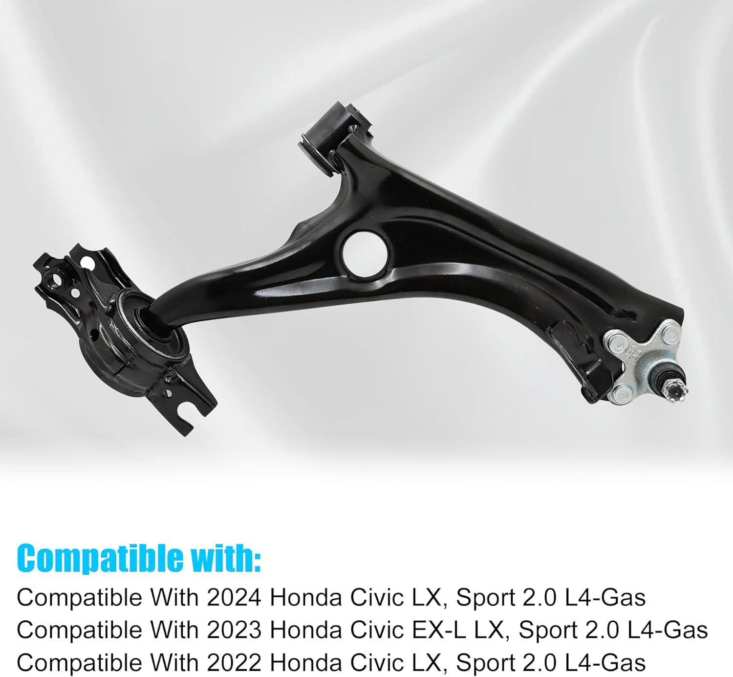 GXARTS Front Passenger Lower Control Arm 51350-T20-A00 Compatible With Honda Civic 2022-2024