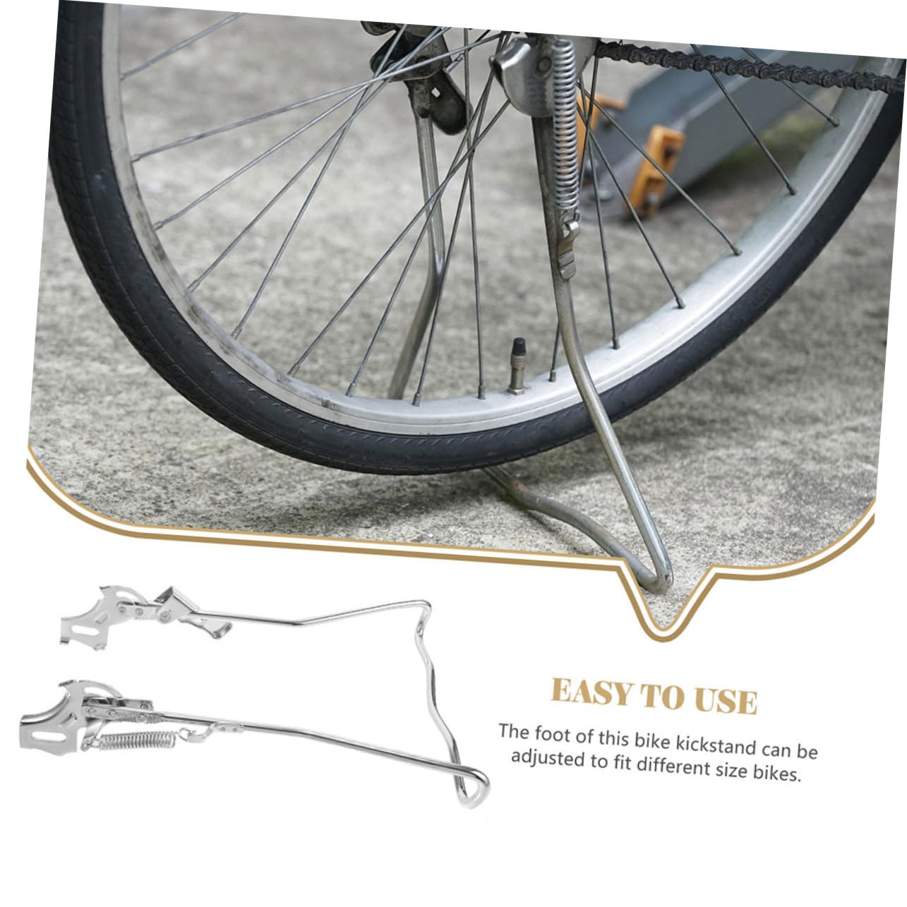SHINEOFI Cavalletto per Bici da Adulto Resistente all Usura Piedini Antiscivolo per Basi Regolabili Adatte Mountain Bike e Biciclette di Diverse Dimensioni