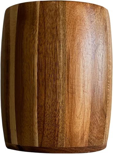 Miniatura 9 de The Pretty Turtle Organizador de utensilios de cocina de bambú de 7 x 5 12 pulgadas ovalado grande caramelizado