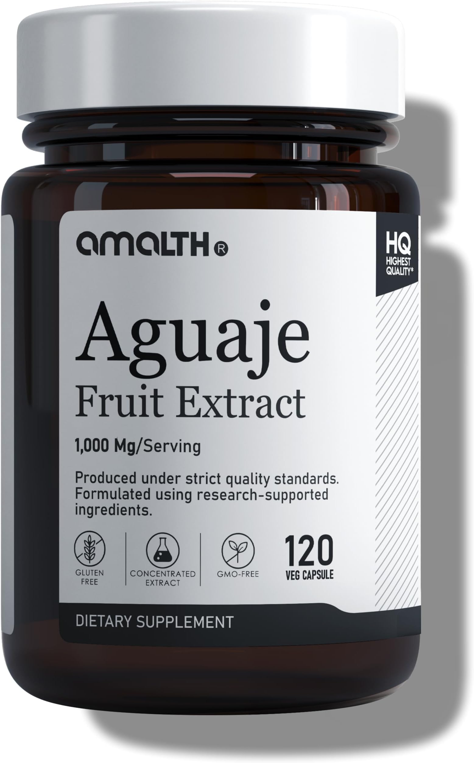 Amalth Aguaje Curves Capsule for Women- 10000mg Extra Strength from Peru Natural Supplements- 90 Capsules Non- GMO Premium Quality Pills
