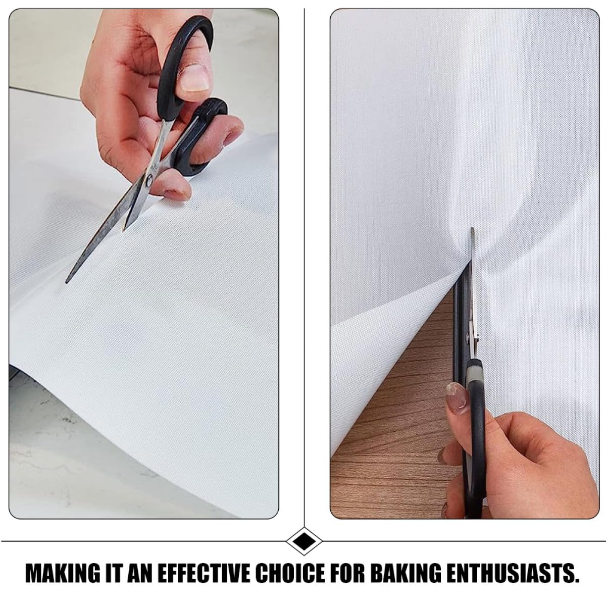 Silikon Backmattenrolle 30x244cm Rutschfeste Wiederverwendbare Backmatte für Heißluftfritteusen und Gebäck Flexible Umweltfreundliche Antihaft Unterlage fürs Backen