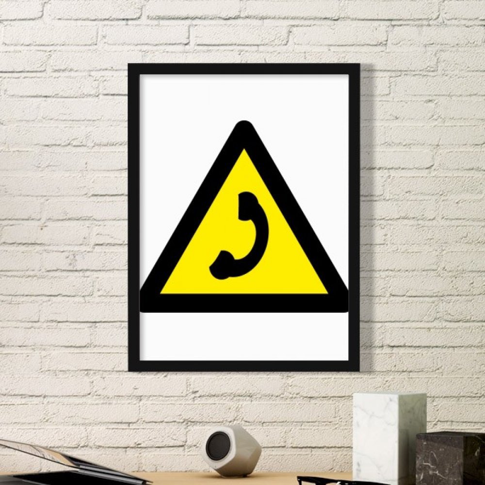 Symbole d'avertissement Jaune pour un espace de travail calme