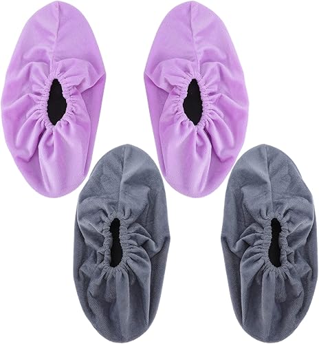 BESPORTBLE 2 pares de fundas para zapatos de boliche, fundas para botas, fundas reutilizables para zapatos, fundas protectoras antideslizantes para